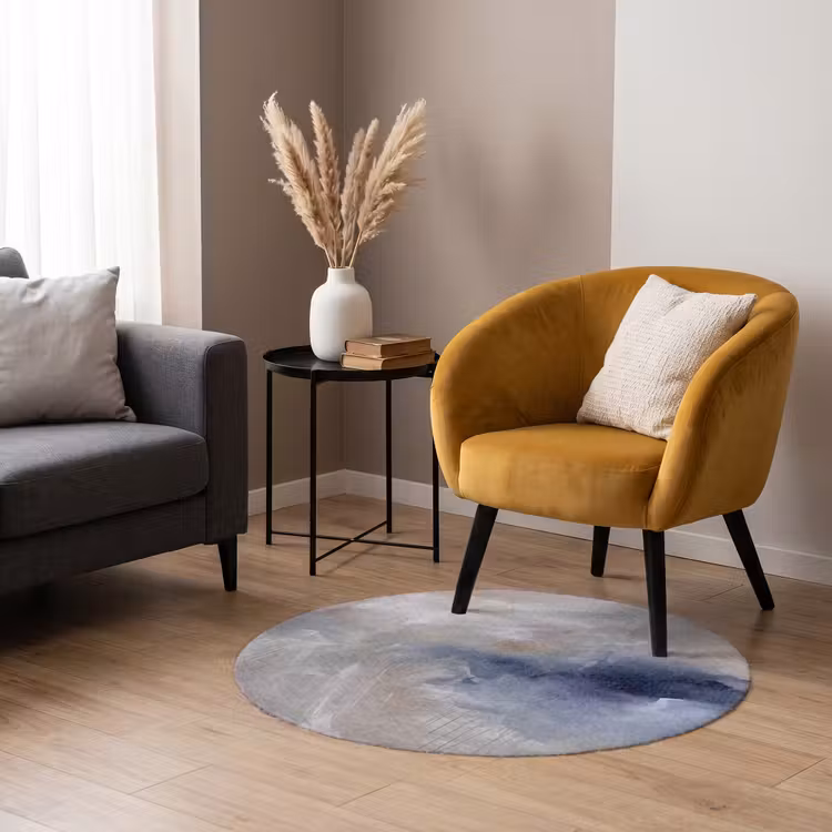 Teppich - Zusammenfassung – Wolken – Atmosphäre – Modern – Beige - Abstract - Wolken - Sfeer - Modern - Beige Vloerkleed Rond klein