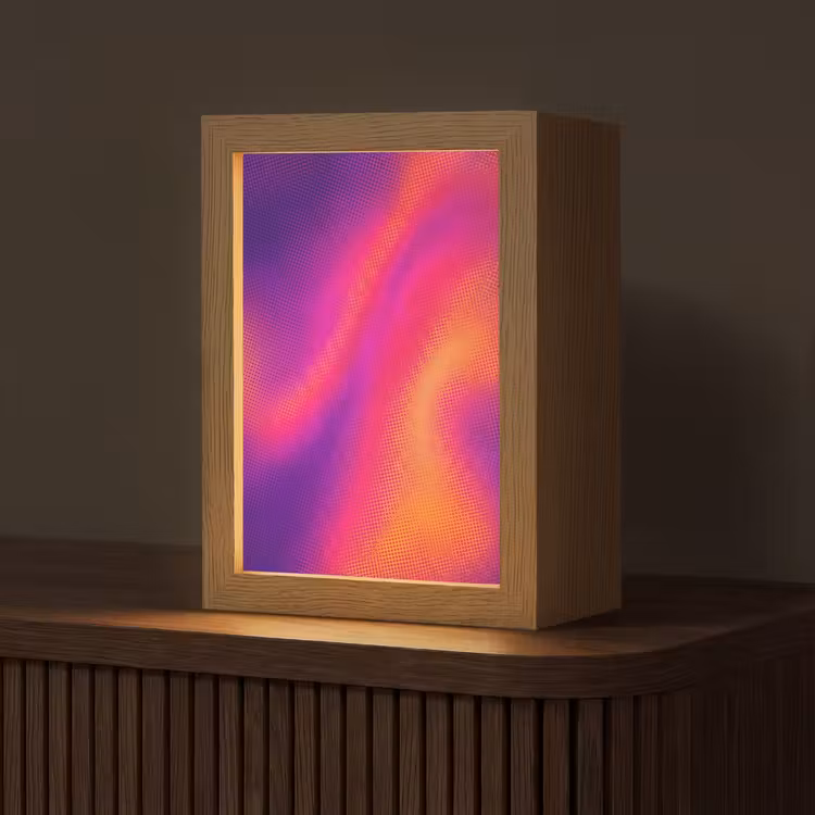 Abstract - Patroon - Kleurverloop Light Box met kabel (Tafellamp) klein -z3d_website