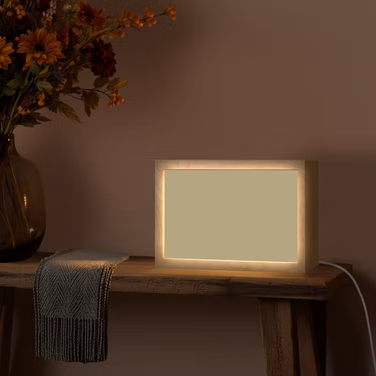 Antique - Moss - Groen Light Box met kabel (Tafellamp) klein 924 -sfeer4