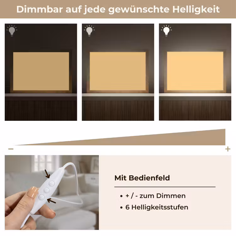 Apricot - Ice - Oranje Light Box met kabel (Tafellamp) klein 924 -USP_dimbaarDE