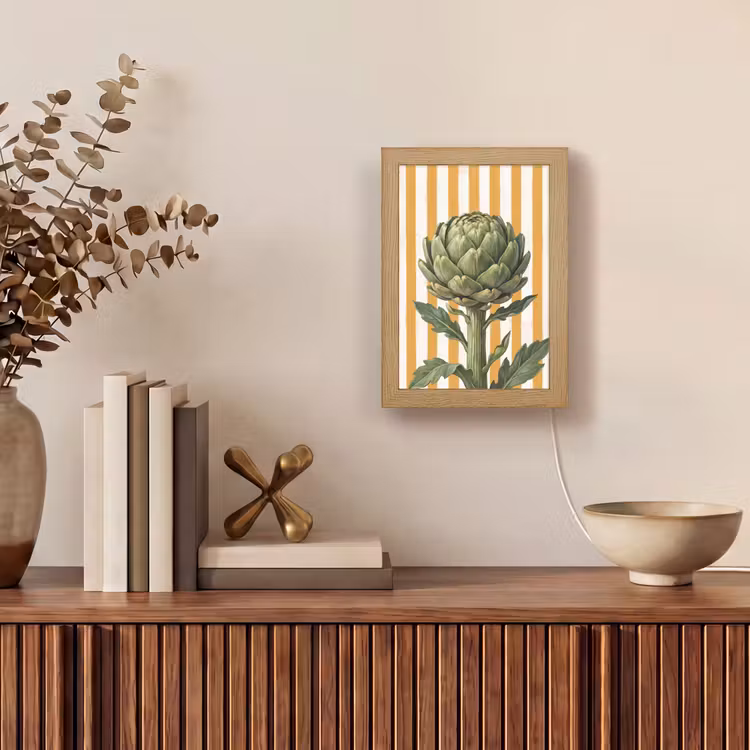 Tischlampe - Artischocke – Modern – Gemüse - Artisjok - Modern - Groente Light Box met kabel (Tafellamp) klein
