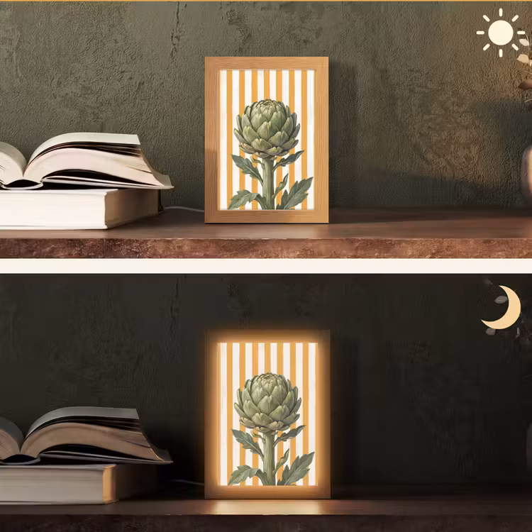 Tischlampe - Artischocke – Modern – Gemüse - Artisjok - Modern - Groente Light Box met kabel (Tafellamp) klein