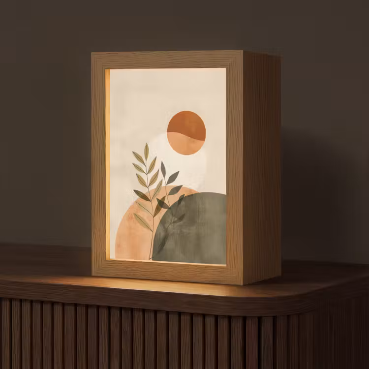 Takken - Vormen - Abstract Light Box met kabel (Tafellamp) klein -z3d_website