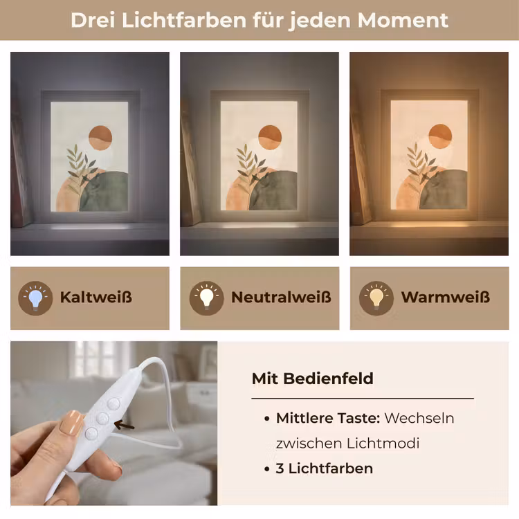 Takken - Vormen - Abstract Light Box met kabel (Tafellamp) klein -USP_lichtkleurDE