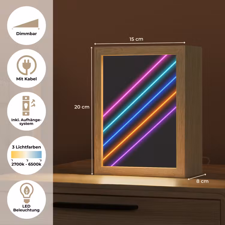 Esthetiek - Retro - Neon Light Box met kabel (Tafellamp) klein -USP_DE