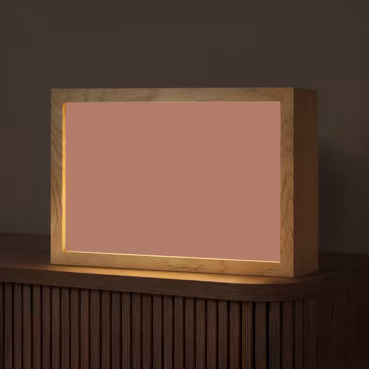 Baked - Earth - Oranje Light Box met kabel (Tafellamp) klein 924 -z3d_website