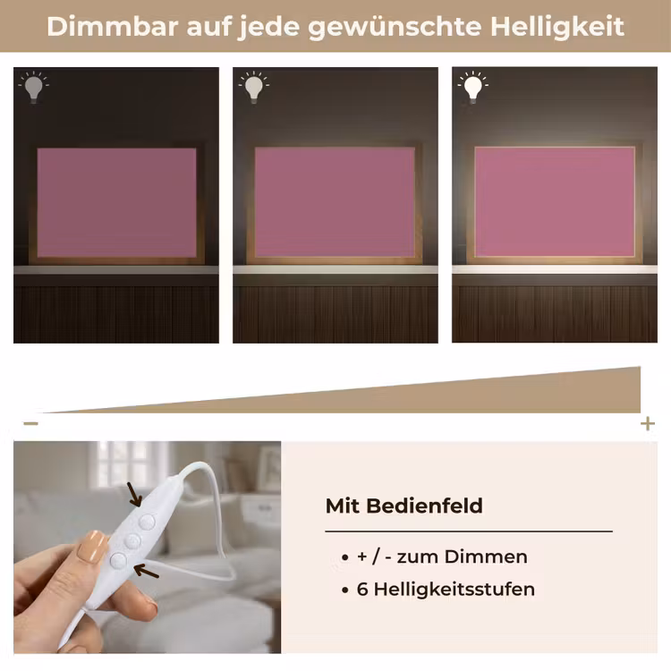 Berry - Roze -Pink Light Box met kabel (Tafellamp) klein 924 -USP_dimbaarDE
