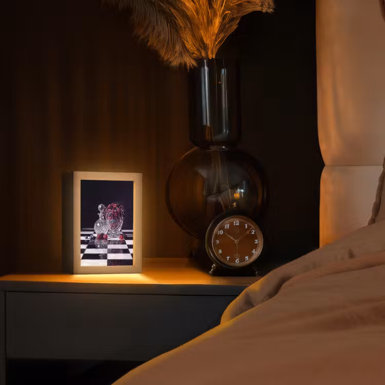 Tischlampe - Beeren – Kristall – Stillleben - Bessen - Kristal - Stilleven Light Box met kabel (Tafellamp) klein