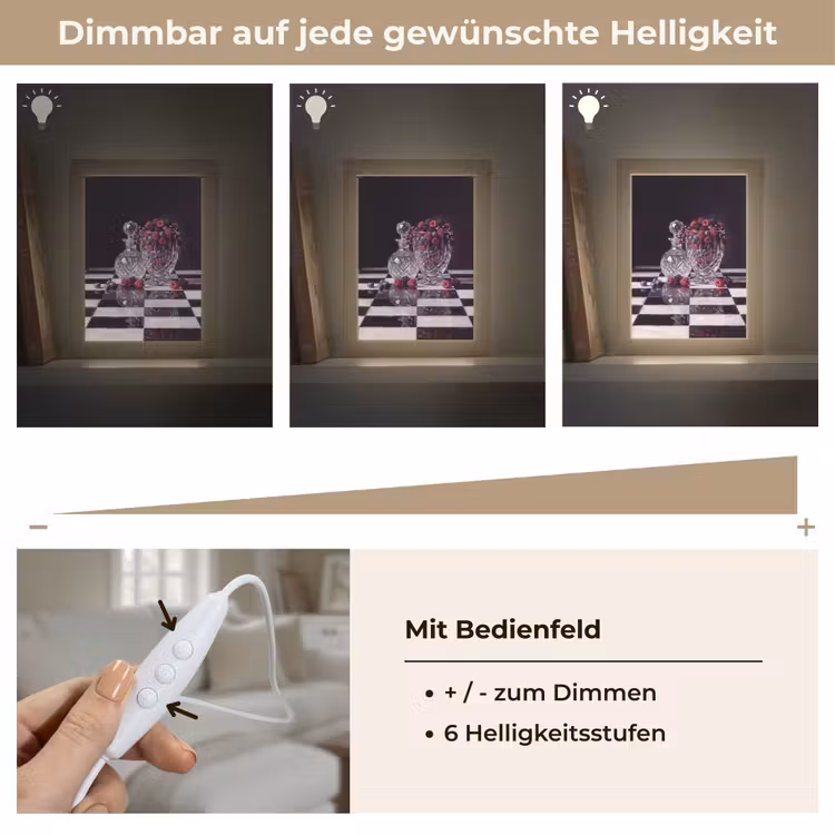 Tischlampe - Beeren – Kristall – Stillleben - Bessen - Kristal - Stilleven Light Box met kabel (Tafellamp) klein