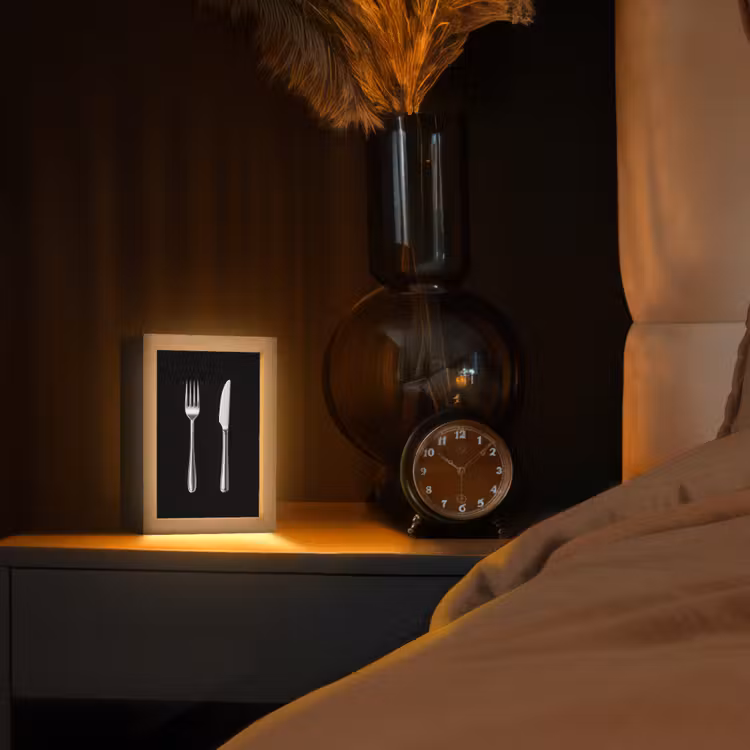 Bestek - Klassiek - Elegant Light Box met kabel (Tafellamp) klein -sfeer1