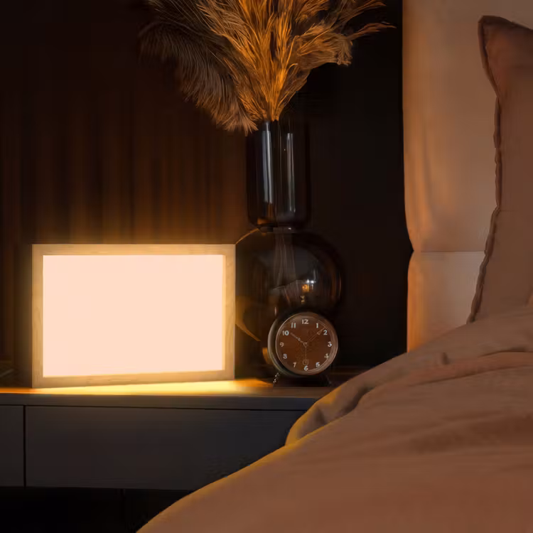 Pale - Peach - Nude Light Box met kabel (Tafellamp) klein 924 -sfeer1