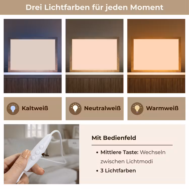 Pale - Peach - Nude Light Box met kabel (Tafellamp) klein 924 -USP_lichtkleurDE