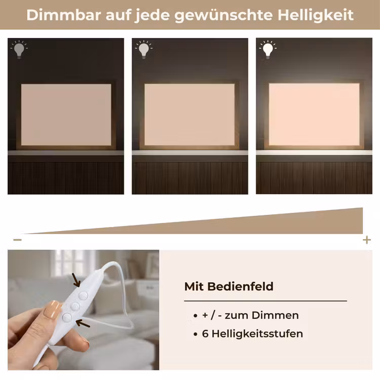 Pale - Peach - Nude Light Box met kabel (Tafellamp) klein 924 -USP_dimbaarDE