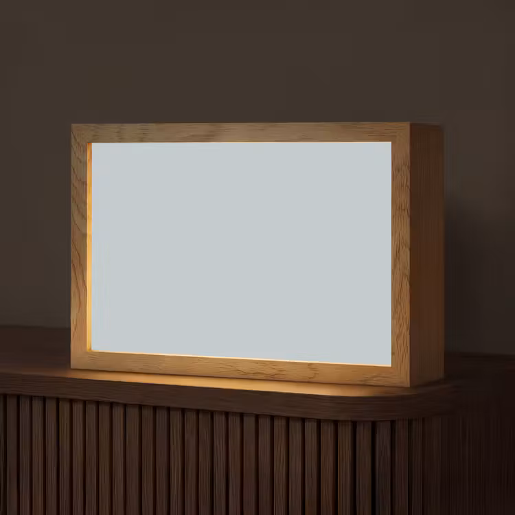 Blue - Bay - Blauw Light Box met kabel (Tafellamp) klein 924 -z3d_website