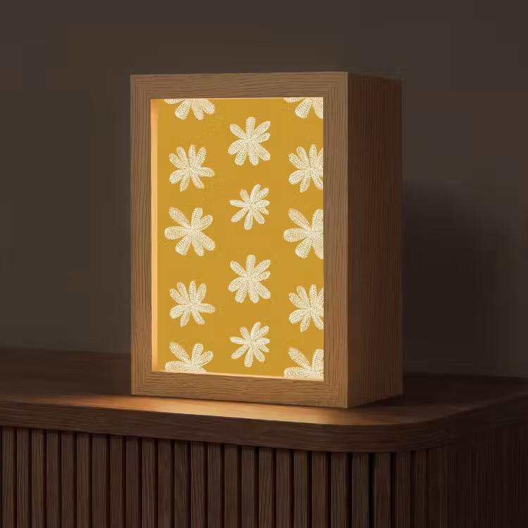 Bloem - Speels - Okergeel Light Box met kabel (Tafellamp) klein 925 -z3d_website