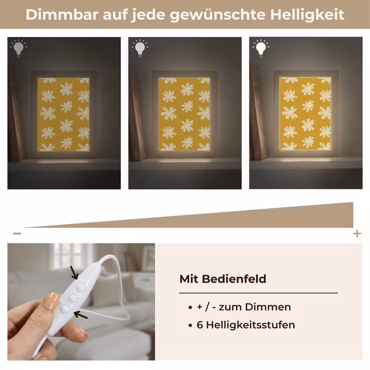 Bloem - Speels - Okergeel Light Box met kabel (Tafellamp) klein 925 -USP_dimbaarDE