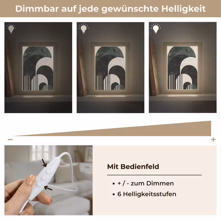 Bogen - Donkergroen - Lijnen Light Box met kabel (Tafellamp) klein -USP_dimbaarDE