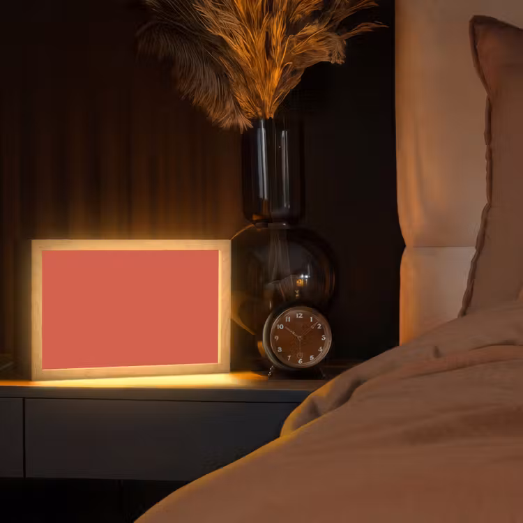 Brick - Red - Rood Light Box met kabel (Tafellamp) klein 924 -sfeer1