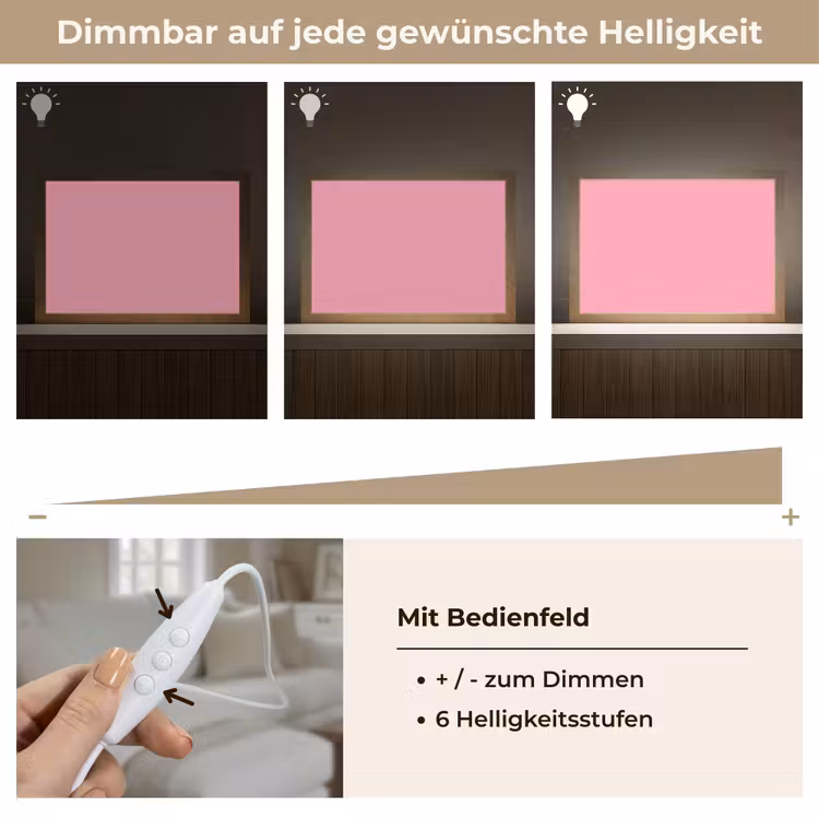 Bubblegum - Pink - Roze Light Box met kabel (Tafellamp) klein 924 -USP_dimbaarDE