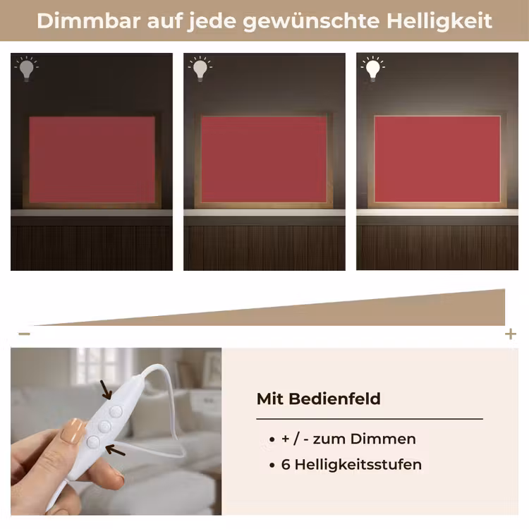 Burgundy - Wine - Rood Light Box met kabel (Tafellamp) klein 924 -USP_dimbaarDE