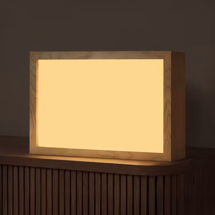 Butter - Geel - Yellow Light Box met kabel (Tafellamp) klein 924 -z3d_website