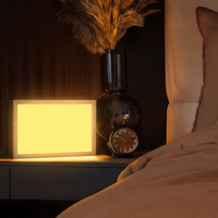 Buttery - Beige - Geel Light Box met kabel (Tafellamp) klein 924 -sfeer1