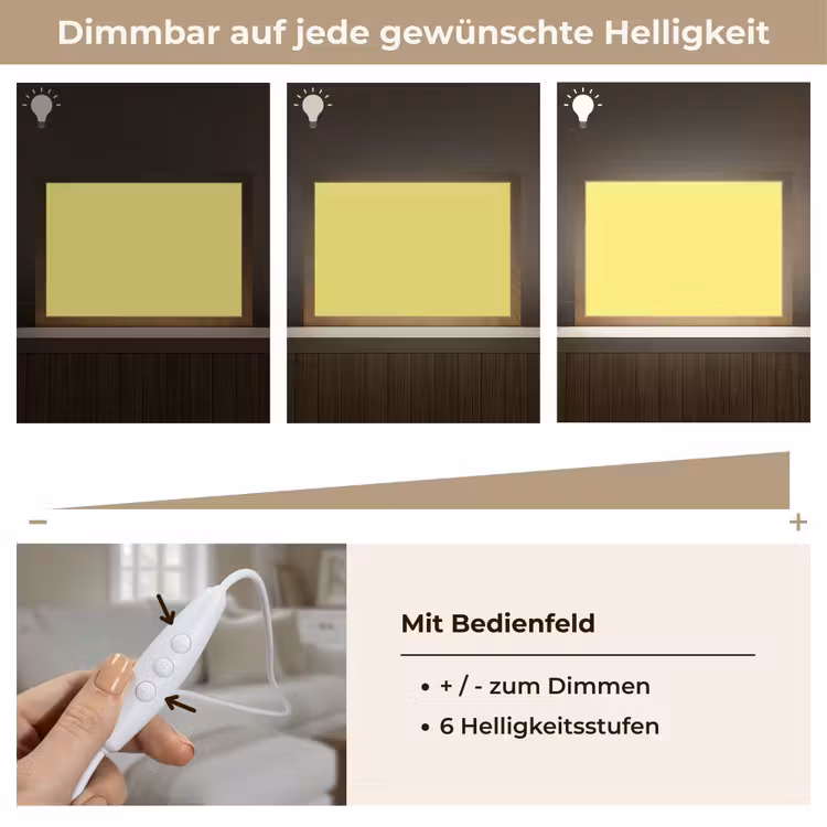Buttery - Beige - Geel Light Box met kabel (Tafellamp) klein 924 -USP_dimbaarDE