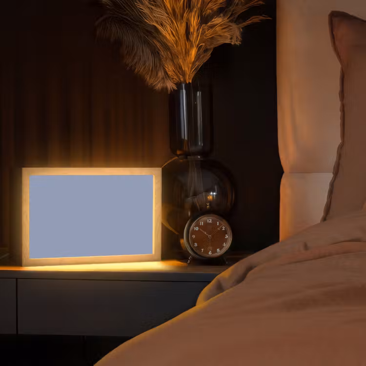 Canary - Champ - Blauw Light Box met kabel (Tafellamp) klein 924 -sfeer1