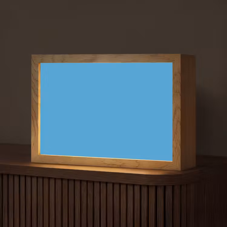Cerulean - Breeze - Blauw Light Box met kabel (Tafellamp) klein 924 -z3d_website