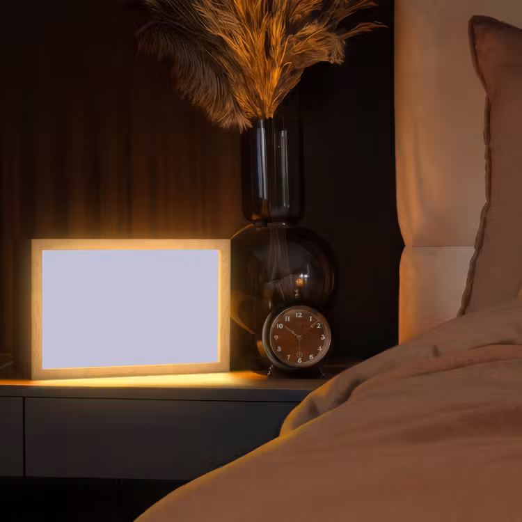 Chalky - Lavender - Paars Light Box met kabel (Tafellamp) klein 924 -sfeer1
