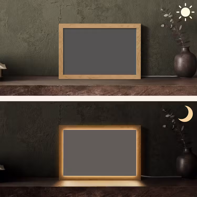 Charcoal - Grijs- Grey Light Box met kabel (Tafellamp) klein 924 -sfeer3