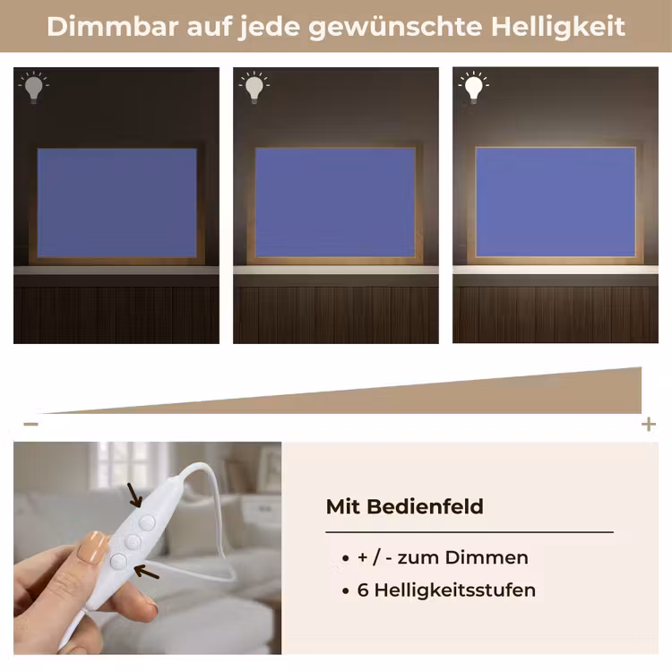 Chinese - Blue - Blauw Light Box met kabel (Tafellamp) klein 924 -USP_dimbaarDE
