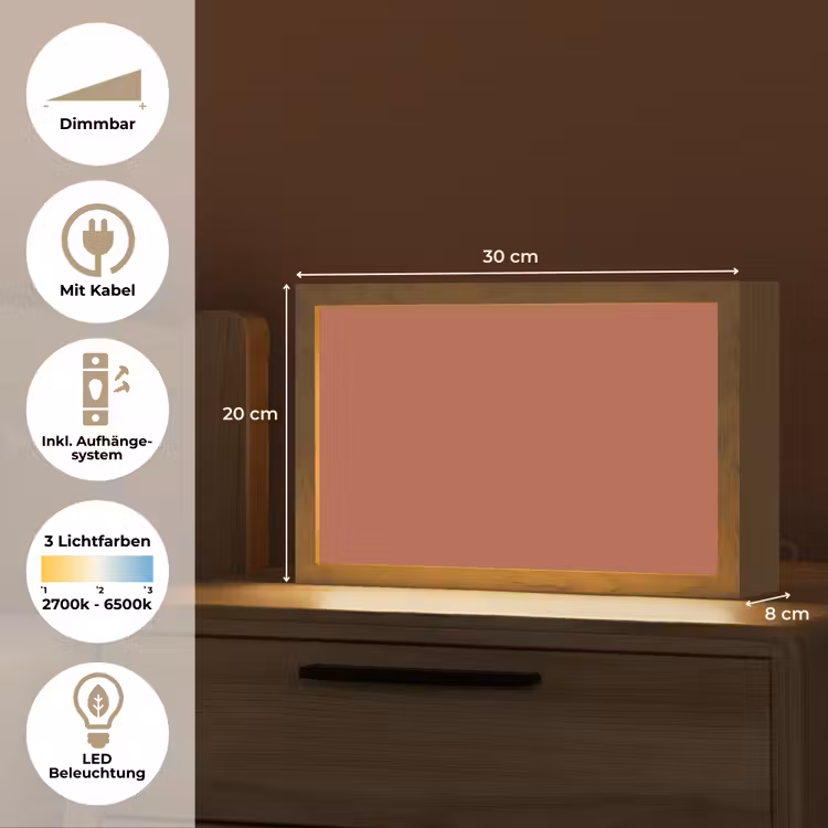 Copperhead - Oranje - Bruin Light Box met kabel (Tafellamp) klein 924 -USP_DE
