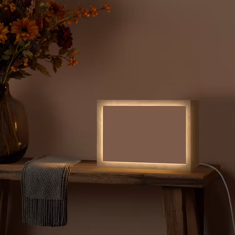 Deep - Clay - Brown - Bruin Light Box met kabel (Tafellamp) klein 924 -sfeer4