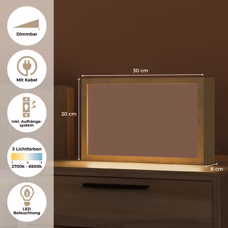 Deep - Clay - Brown - Bruin Light Box met kabel (Tafellamp) klein 924 -USP_DE