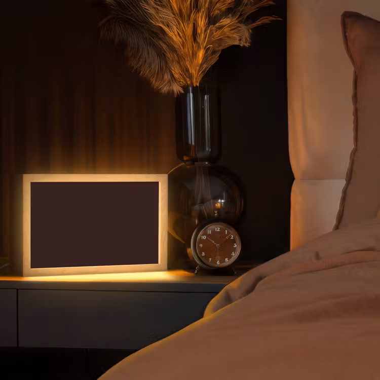 Deep - Obsidian - Bruin Light Box met kabel (Tafellamp) klein 924 -sfeer1