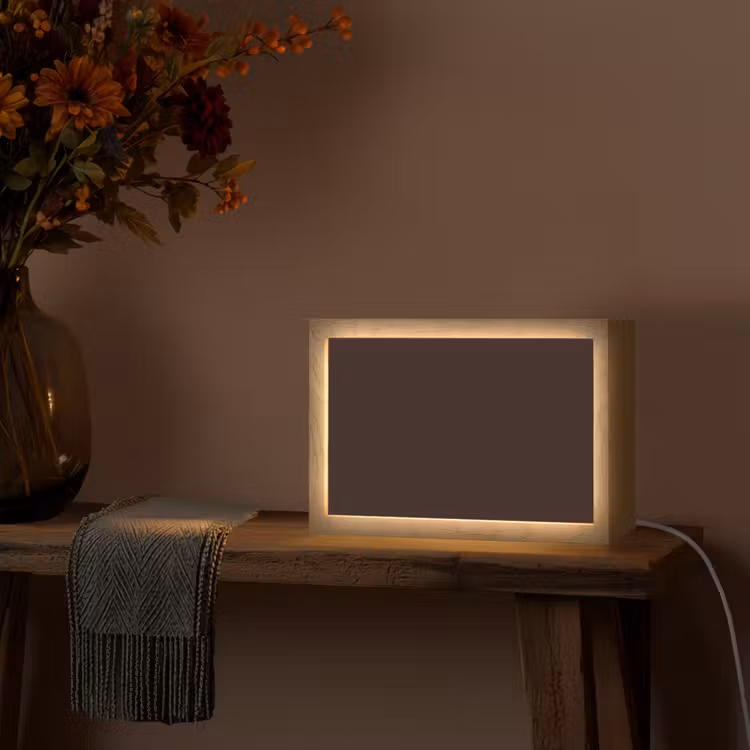 Deep - Obsidian - Bruin Light Box met kabel (Tafellamp) klein 924 -sfeer4