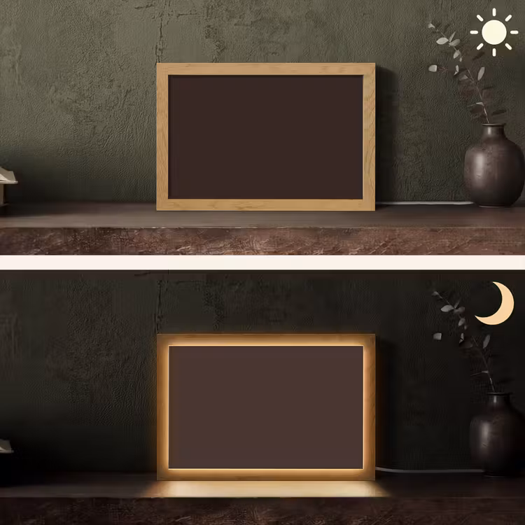 Deep - Obsidian - Bruin Light Box met kabel (Tafellamp) klein 924 -sfeer3