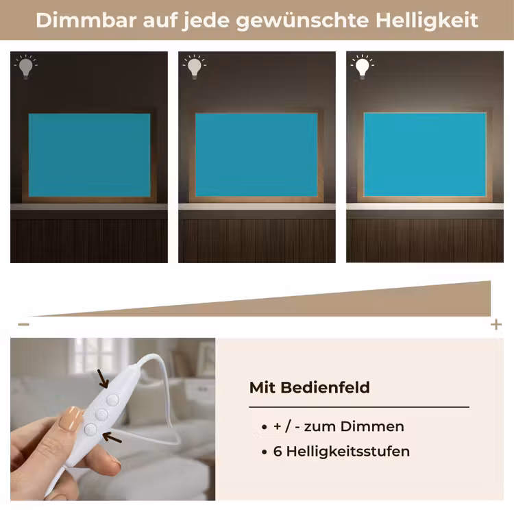 Deep - Turquoise - Turkoois Light Box met kabel (Tafellamp) klein 924 -USP_dimbaarDE