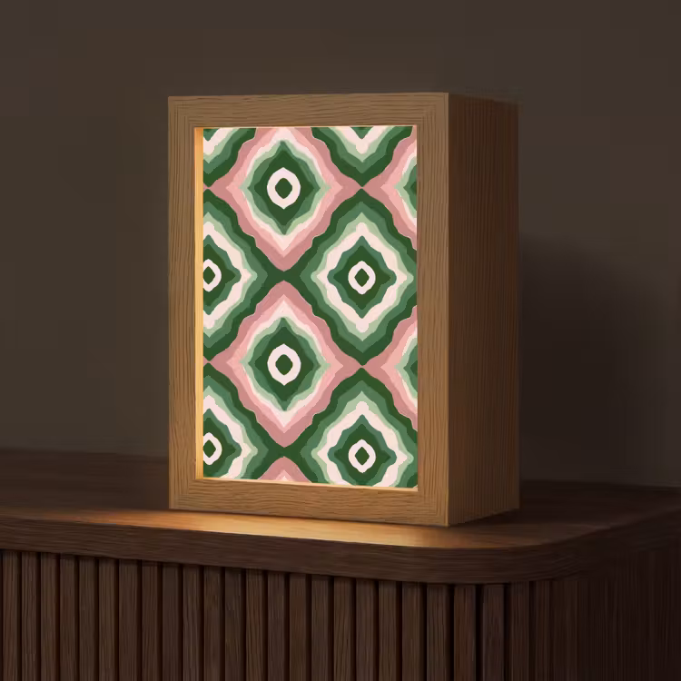 Ontwerp - Organisch - Kleurrijk Light Box met kabel (Tafellamp) klein 925 -z3d_website