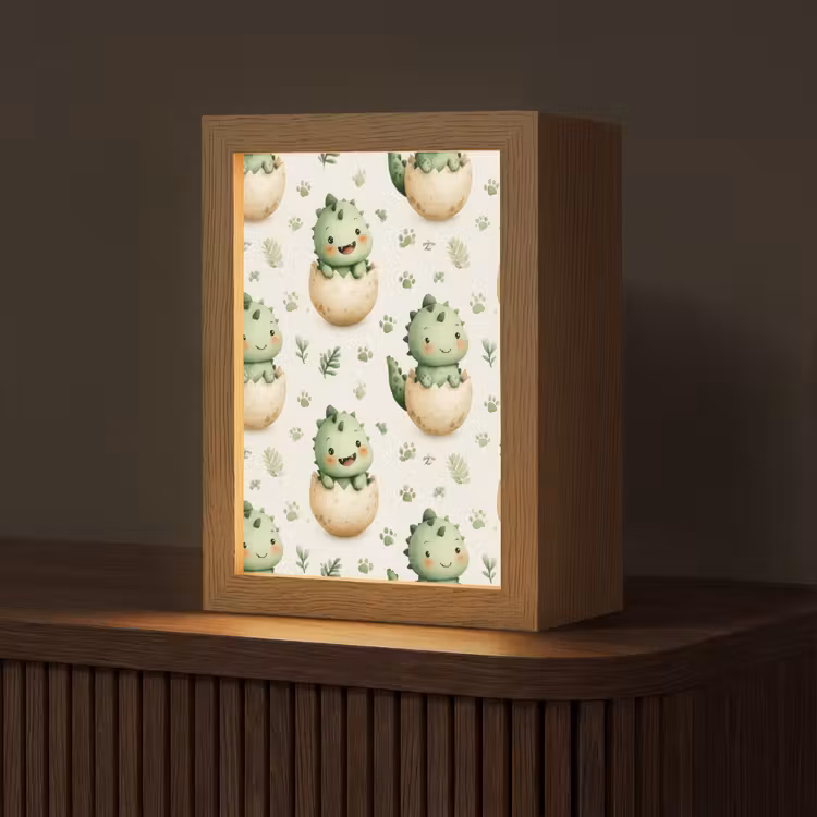 Dino - Eieren - Groen Light Box met kabel (Tafellamp) klein 925 -z3d_website