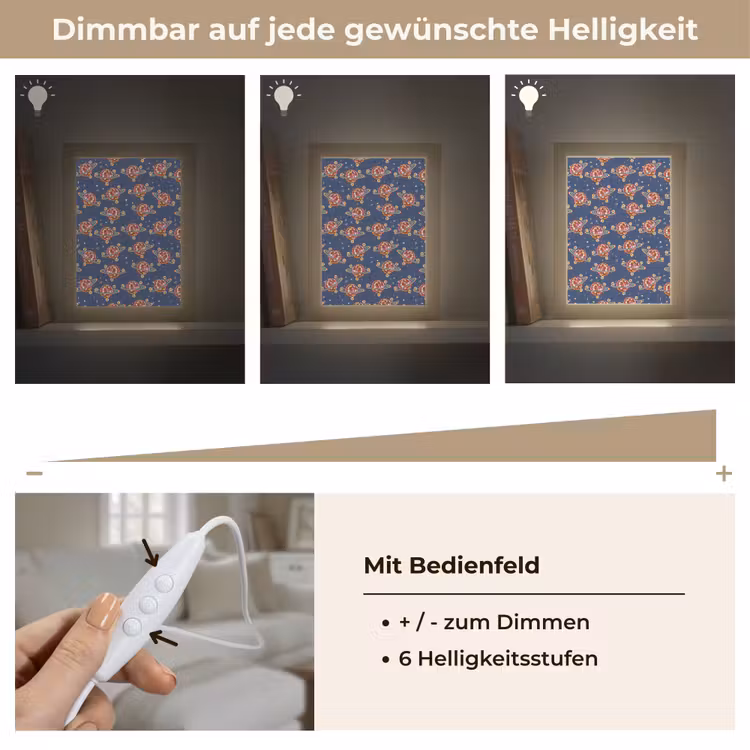 Disco - Blauw - Patroon Light Box met kabel (Tafellamp) klein 925 -USP_dimbaarDE
