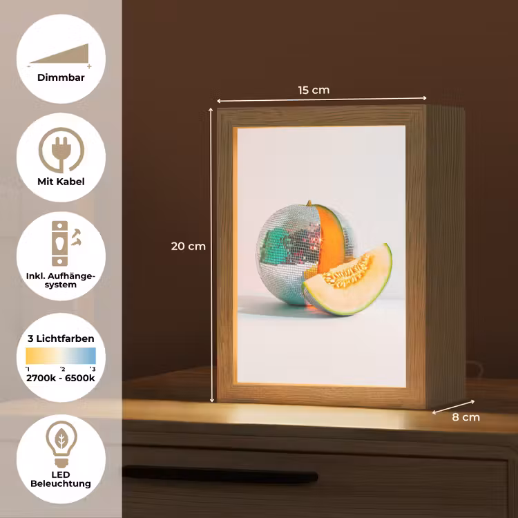 Disco - Discobal - Meloen - Pastel Light Box met kabel (Tafellamp) klein -USP_DE