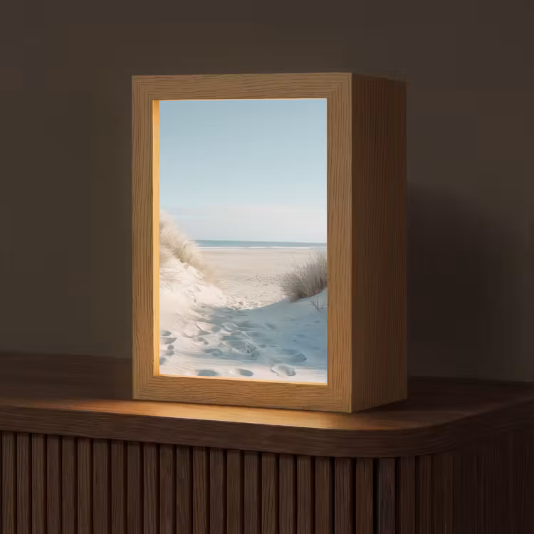 Duinen - Planten - Zomer - Natuur Light Box met kabel (Tafellamp) klein -z3d_website