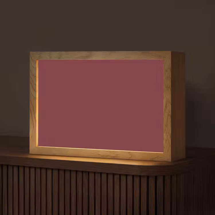 Dark - Garnet - Rood Light Box met kabel (Tafellamp) klein 924 -z3d_website
