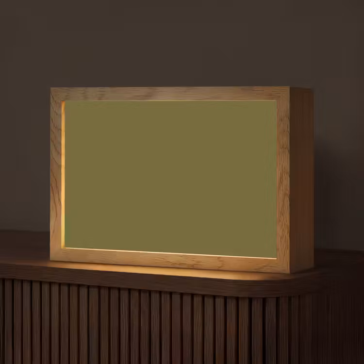 Dark - Olive - Groen Light Box met kabel (Tafellamp) klein 924 -z3d_website