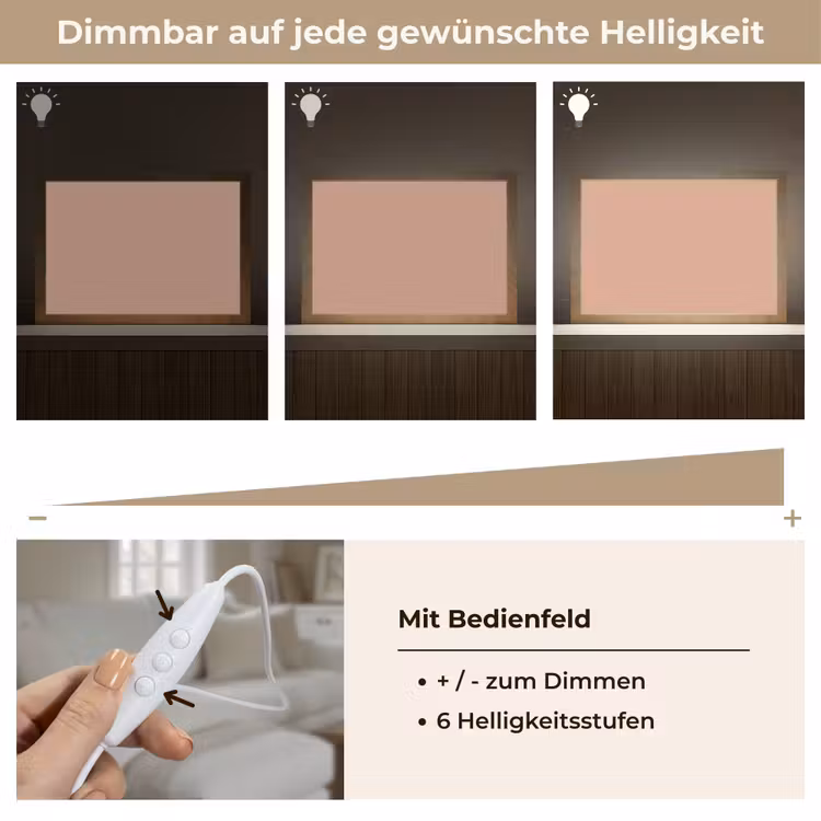 Dusty - Rose - Roze Light Box met kabel (Tafellamp) klein 924 -USP_dimbaarDE