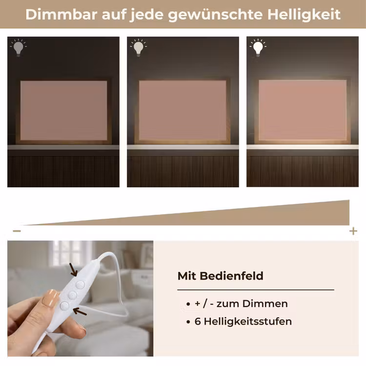 Earthy - Blusher - Roze Light Box met kabel (Tafellamp) klein 924 -USP_dimbaarDE