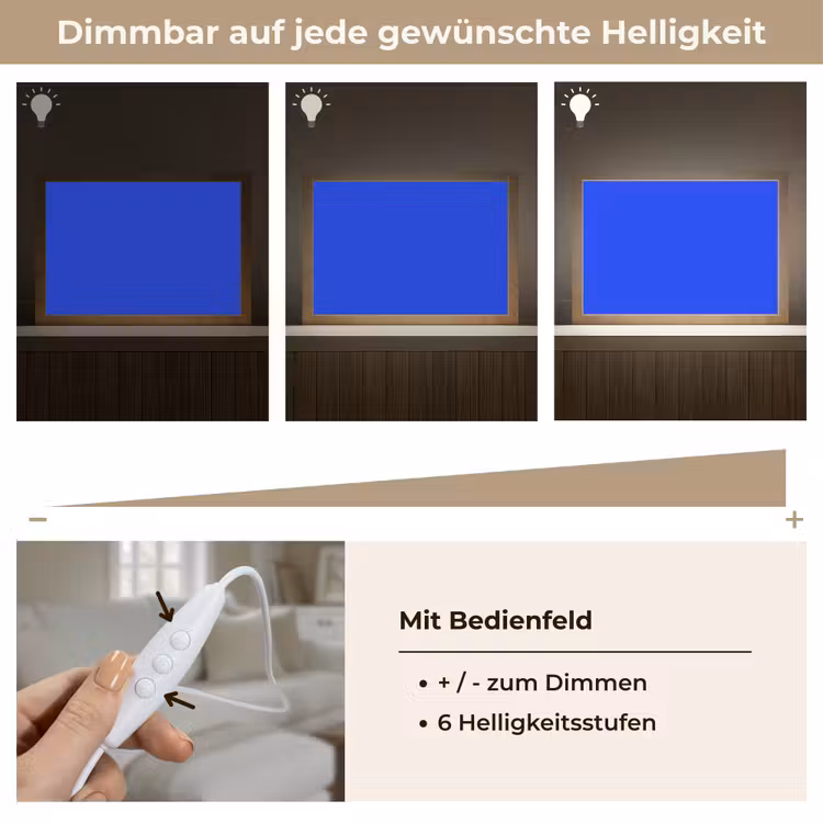 Electric - Blue - Blauw Light Box met kabel (Tafellamp) klein 924 -USP_dimbaarDE