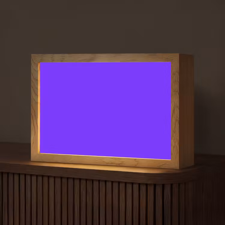 Electric - Indigo - Paars Light Box met kabel (Tafellamp) klein 924 -z3d_website